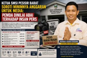 Ketua SMSI Pesisir Barat Kritik Pemda: Anggaran Media Minim, Makan Minum, Perjalanan Dinas Justru Membengkak