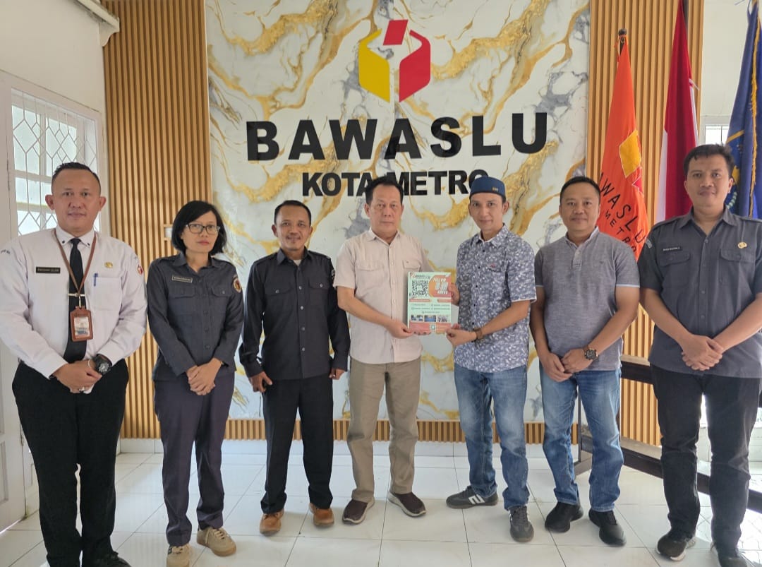 Perkuat Sinergitas Bawaslu dan PWI Kota Metro Gelar Diskusi