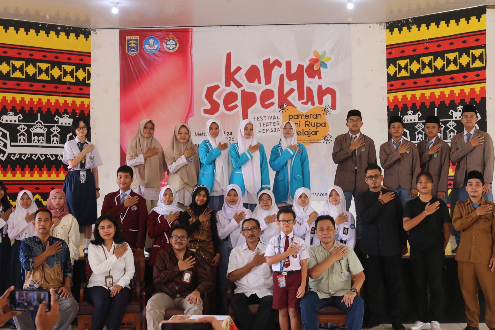 Dewan Kesenian Metro Gelar Karya Sepekan dengan Pameran Seni Rupa Pelajar Se-Lampung
